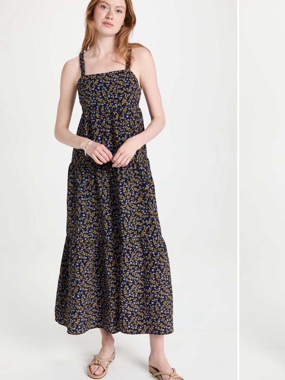 Moon River Maxi Dress in Navy - size small